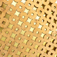 Ava Cork Daily Tote Bag Squares Laser Cut close up