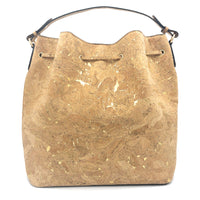 Anna Cork Hobo Shoulder Bag Natural with Golden_back