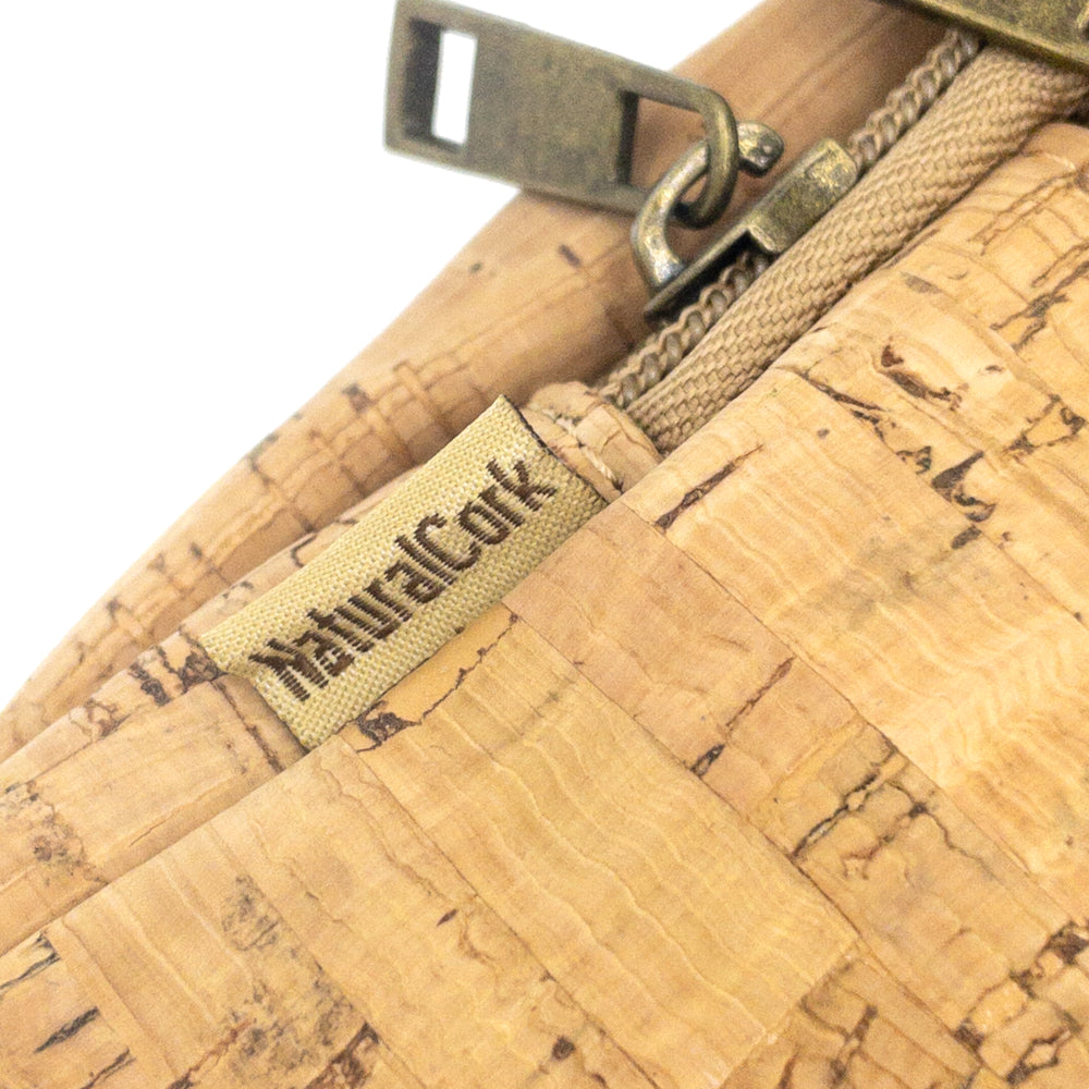 Frankie Mini Cork Messenger Bag Natural_closeup