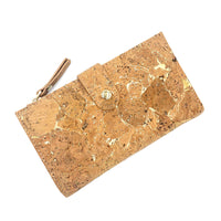 Priya Cork Purse Natural with Golden_front