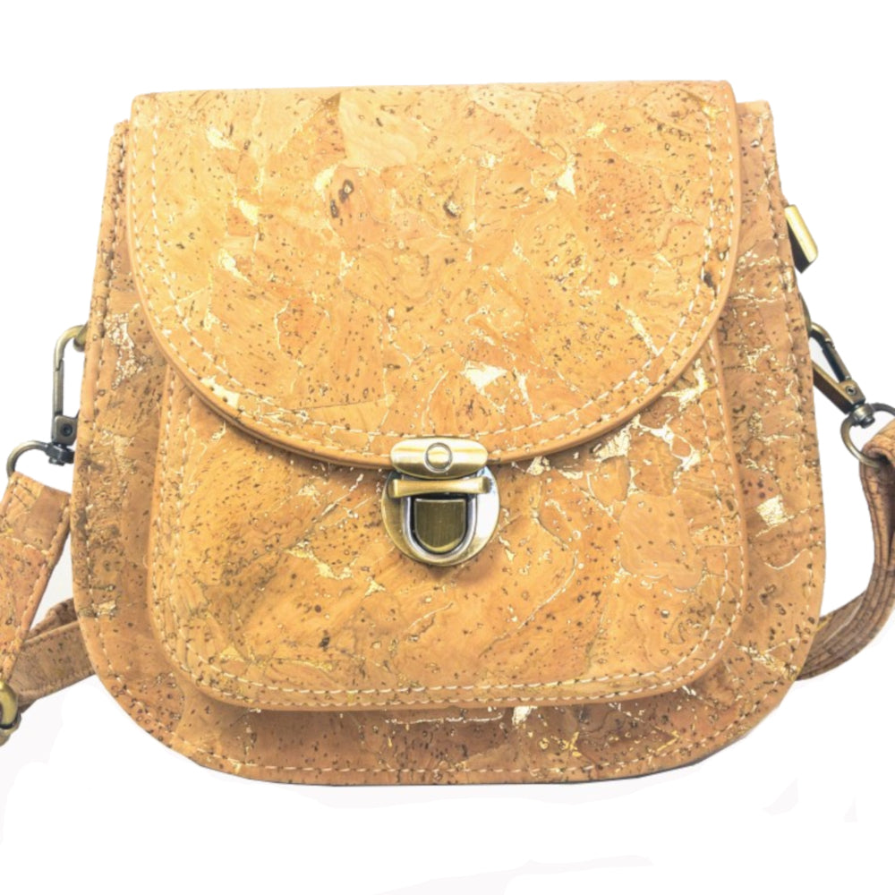 Products Dixie Cork Saddlebag Natural with Golden_front