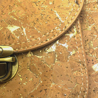 Dixie Cork Saddlebag Natural with Golden close up