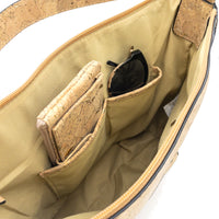 Kate Hobo Shoulder Bag Natural with Golden inside