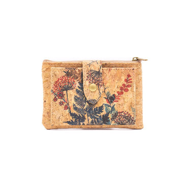 Primrose Cork Coin Purse with Cardholder_front
