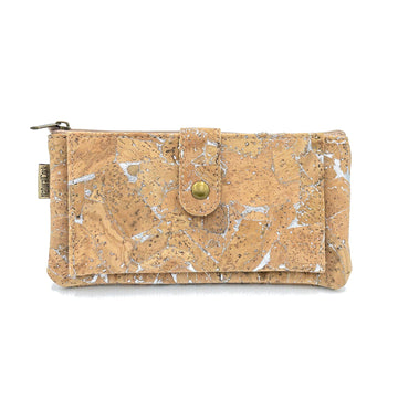 Products Skyla Essentials Cork Purse Natural with Silver_front