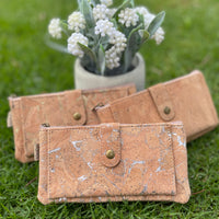 Products Skyla Essentials Cork Purse Natural with Silver_lifestyle shot